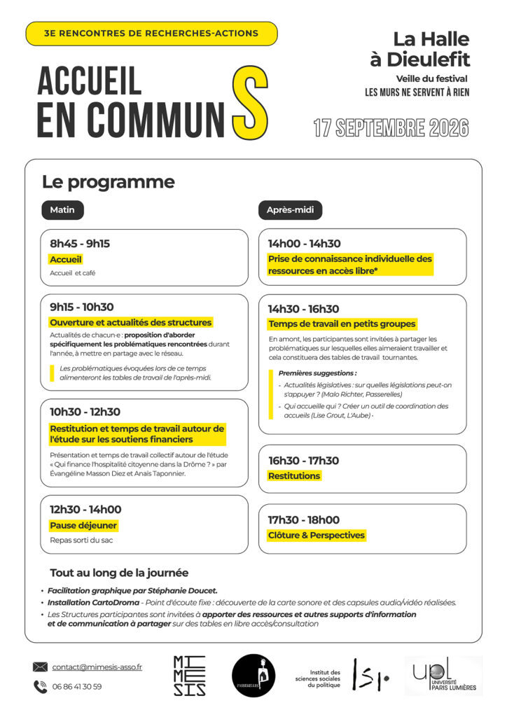 Flyer Accueil en CommunS
